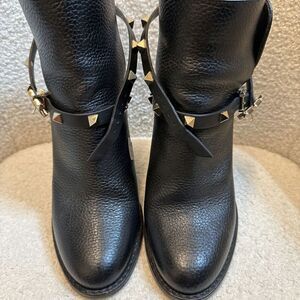 Valentino Spike Boots Color Black Size 35.5